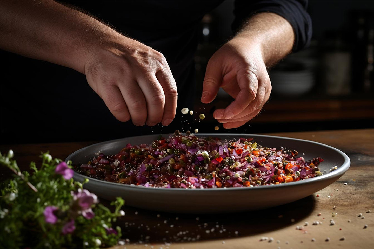 Essen, Präsentation des Essens, Kochen