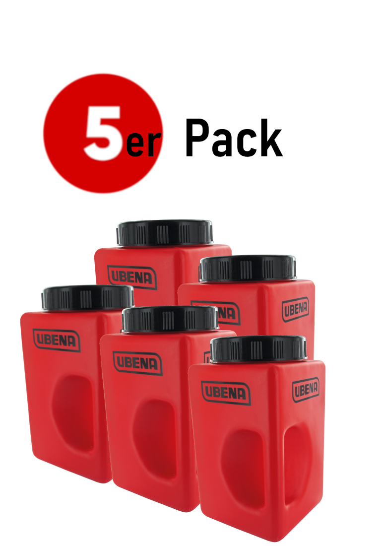 Gewürzdose rot leer 3,9 Liter - Pack (5x1 Stück)