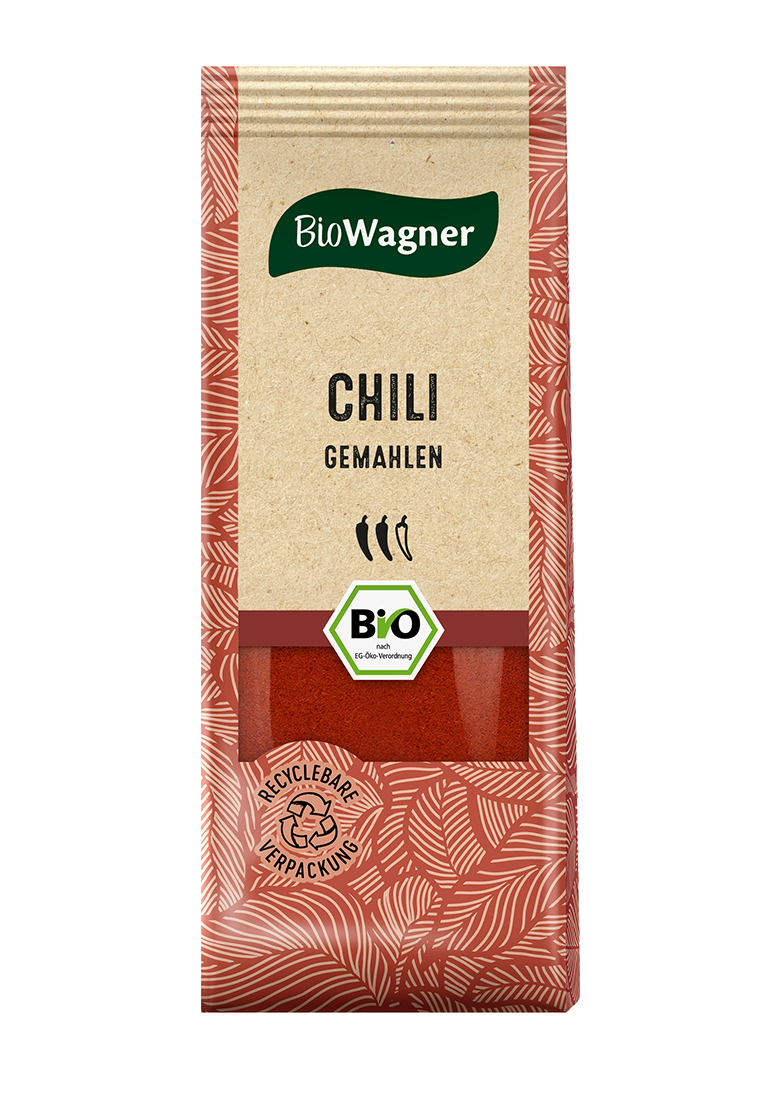 Bio Chilis gemahlen