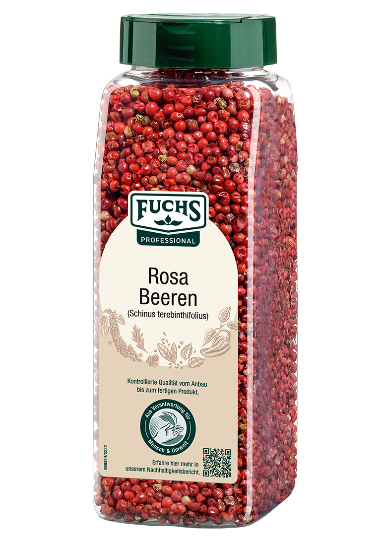 Rosa Beeren gefriergetrocknet
